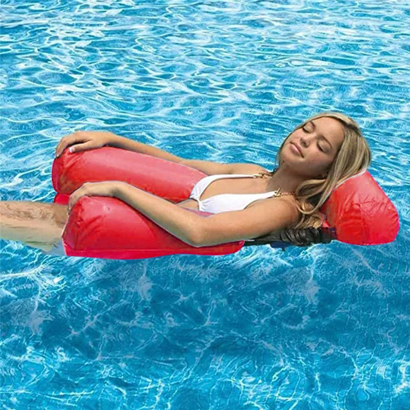 

Portable Inflatable Hammock Foldable Water Pleasure Lounge Chair Floating Bed Swimming Pool Toy (without Foam Board)