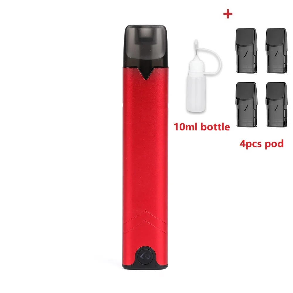 4 pods 1bottle red Комплект Hcigar Akso OS Pod 420 мАч встроенный аккумулятор с системой блокировки пряжки и 1,4 мл многоразовый стручок Vape - Цвет: 4 pods 1bottle red