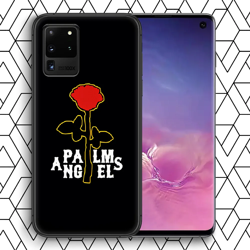 

Palm-Los Bear Angeles Luxury Phone Case For Samsung Galaxy Note S 8 9 10 20 E FE lite Uitra Plus black Etui 3D Waterproof