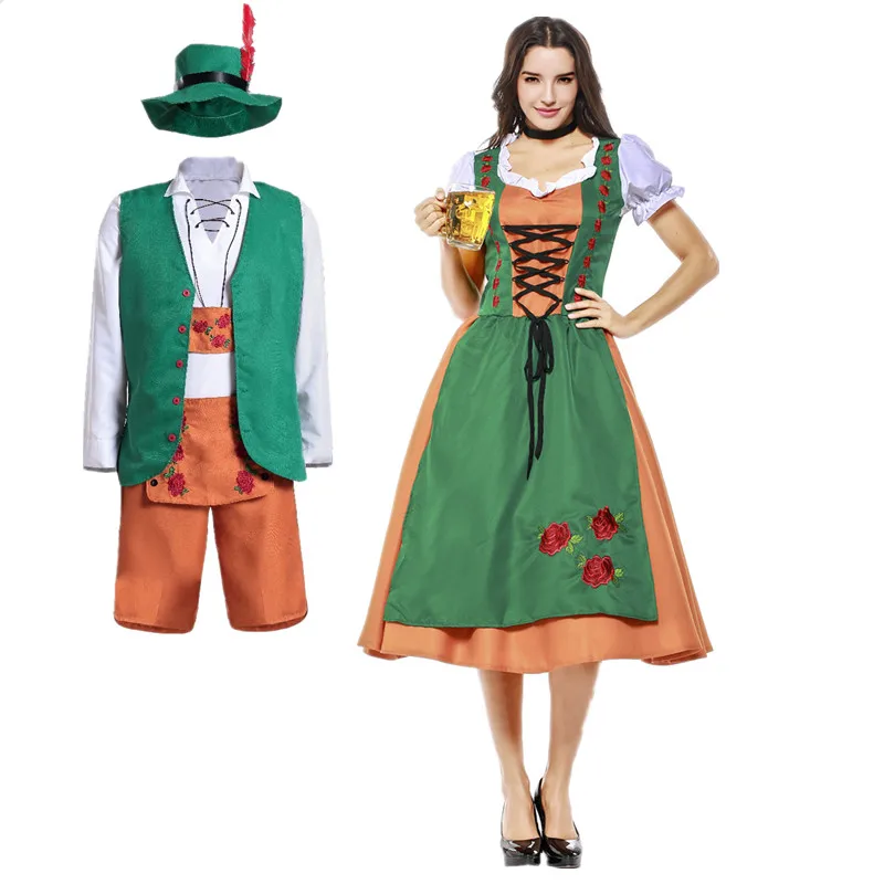 Мужские и женские костюм для немецкого фестиваля Октоберфест баварские