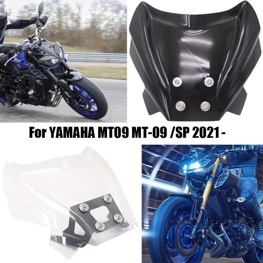 

New For YAMAHA MT09 MT-09 /SP 2021- Motorcycle Accessories Windshield Windscreen Wind Shield Deflectore 3 Color