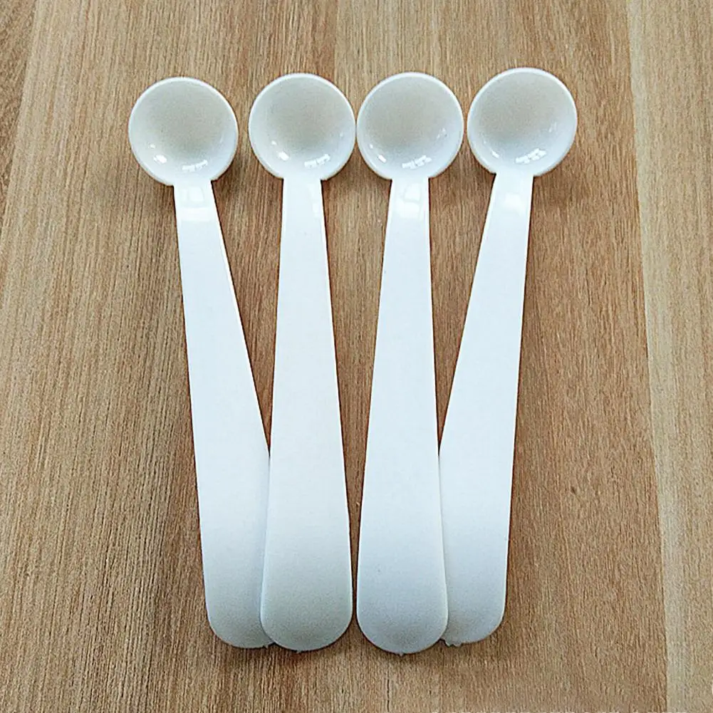 

10Pcs Mini Portable Plastic 2g Medicine Powder Salt Precise Measuring Spoons