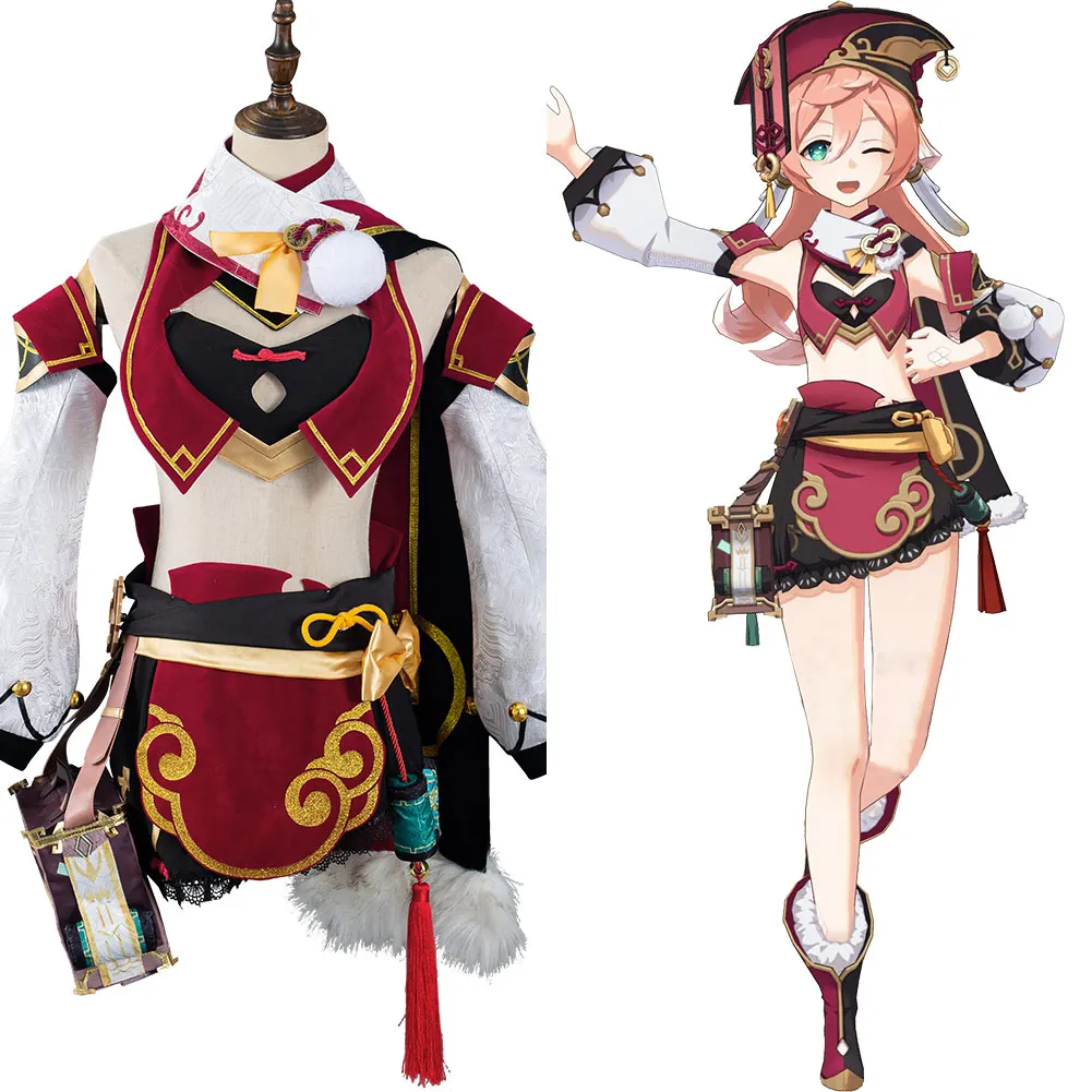 

Genshin Impact Yan Fei Cosplay Costume Outfits Halloween Carnival Suit
