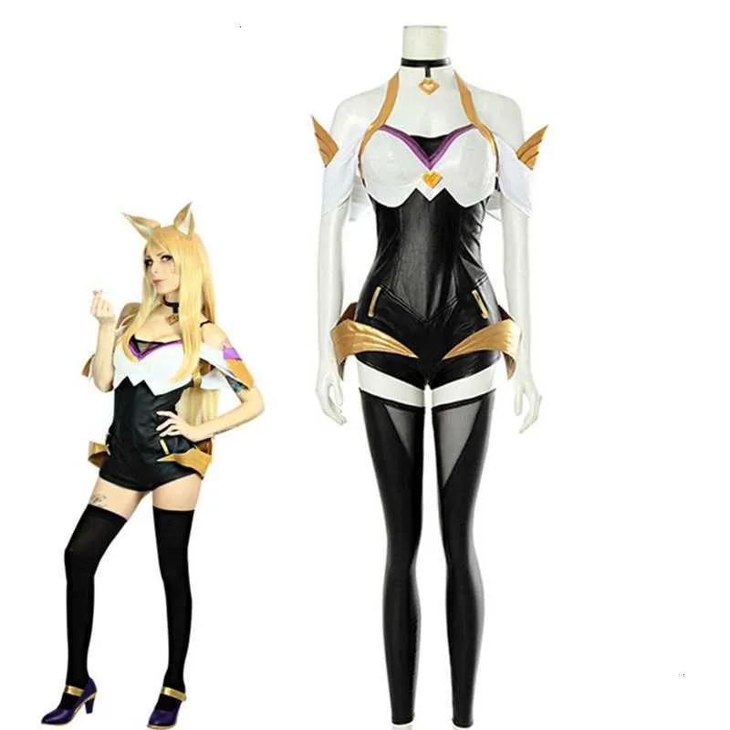 Костюм для ролевых игр LOL KDA костюм косплея K/DA Ahri Женский Хэллоуина|Игровые