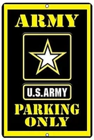 jesiceny great tin sign aluminum us army parking only wall decor man cave bar soldier veteran military
