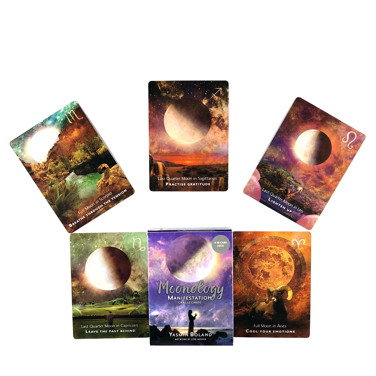 

Moonology Manifestation Oracle Tarot Cards Fortune Guidance Telling Divination Tarot Deck Board Game With PDF Guidebook