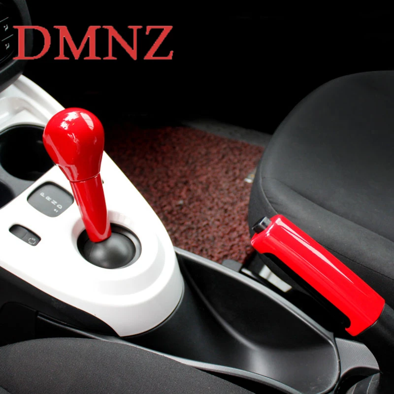 

Car gear lever handbrake decorative cover For Mercedes Smart 453 Fortwo Forfour Interior Parking handle Decoration Accessories