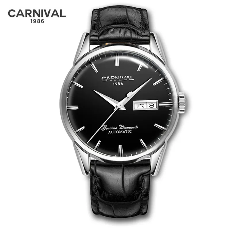 Reloj Hombre 2023 CARNIVAL Brand Business Watch Men Luxury Waterproof Fashion Automatic Mechanical Wristwatch Relogio Masculino