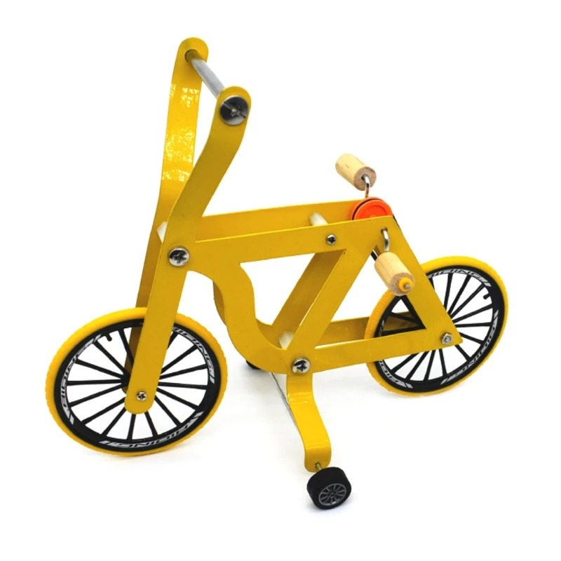 

Bird Intelligence Training Props Yellow Bicycle Toy Parrot Educational Table Top Trick Prop Toys for Parakeet Cockatoo