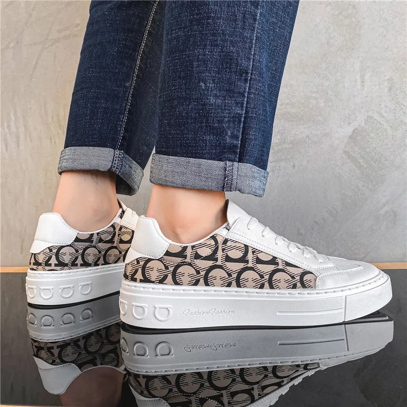 

2021 NewLeopard High-top Canvas Shoes Harajuku Sneakers Men Fashion New Lace-up Flat Shoes Women Classic Streetwear Wild Zapatos