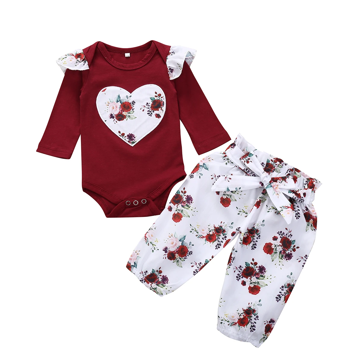 Puseky детские костюмы детская одежда для маленьких девочек Одежда с цветочным