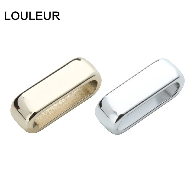 10 teile/los Gold Farbe Legierung Großes Loch Quadratischen Ende Perlen fit 10*3mm Flache Leder Seil Schnur DIY schmuck Machen Zubehör – Detail 9
