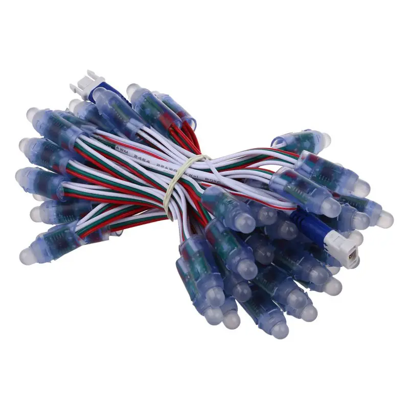 

50X12 мм светодиодный модуль RGB WS2811 цифровая Пиксельная адресная Светодиодная лента Водонепроницаемая 5 В