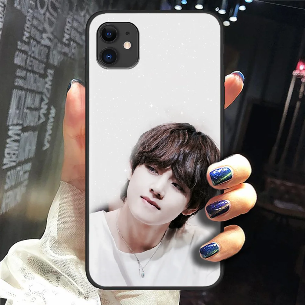 

Bangtan Boys Kim Tae Hyung Phone Case For Iphone 5 5S SE 2020 6 6S 7 8 Plus 11 12 Mini X XS XR Pro Max black Cover Tpu Cell