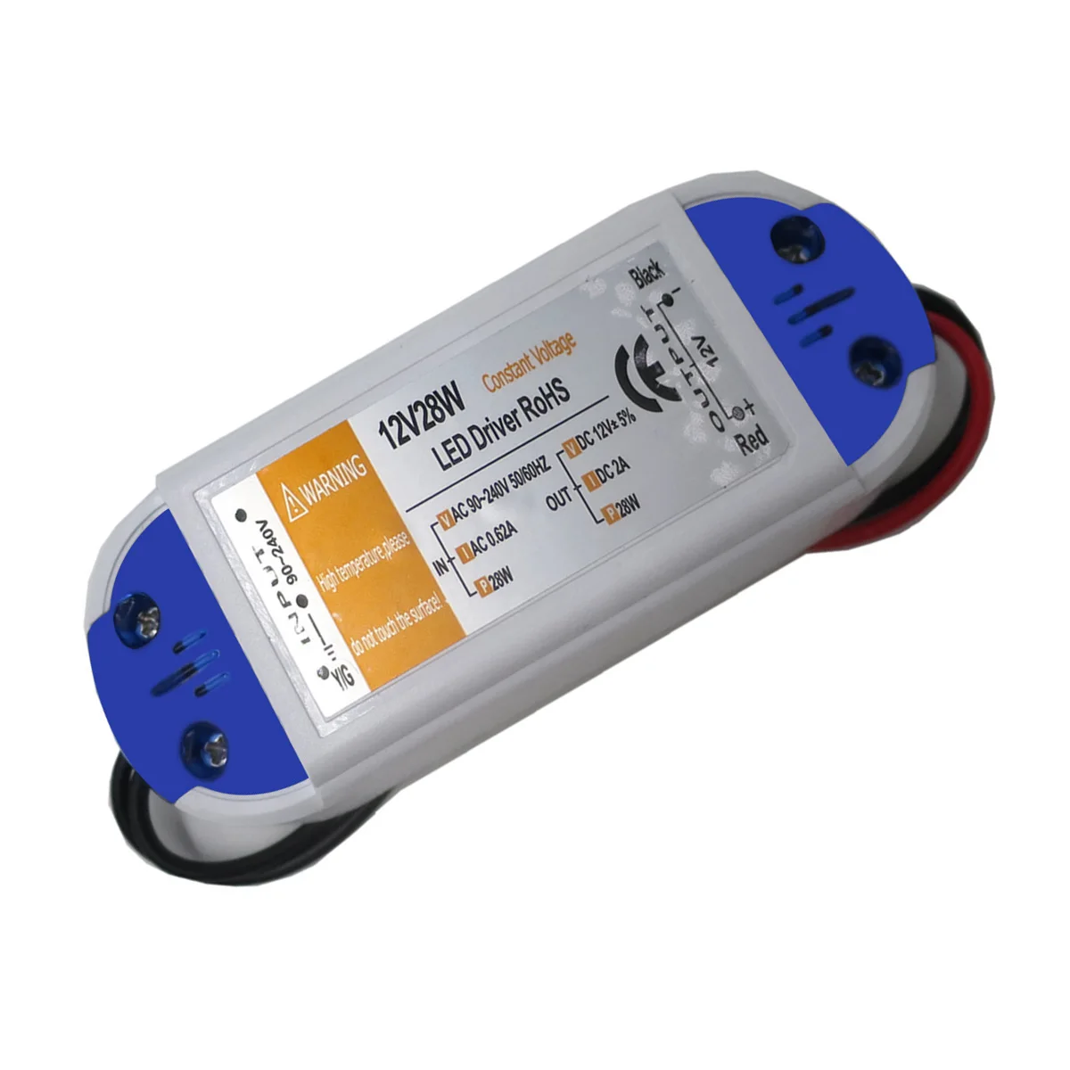 Портативный AC к DC 12V 28W Светодиодный драйвер Питание трансформатор адаптер 9 см