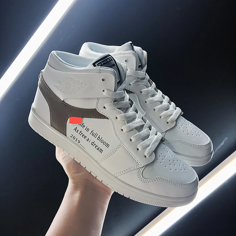 Official Men Casual Shoes Sport JD 1 Chicago AJ Sneakers Trainers Off Color White Ankle Boots Max Size US 12 Man | Обувь