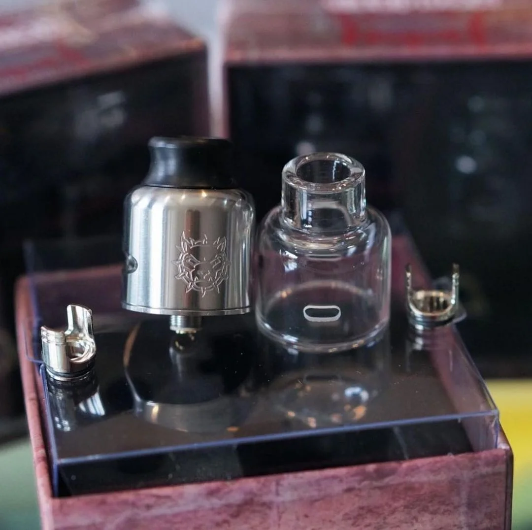 Оригинальный блин Vape Mongrel RDA танк 1 5 мл BF 510 Pin распылитель двойной пост построить