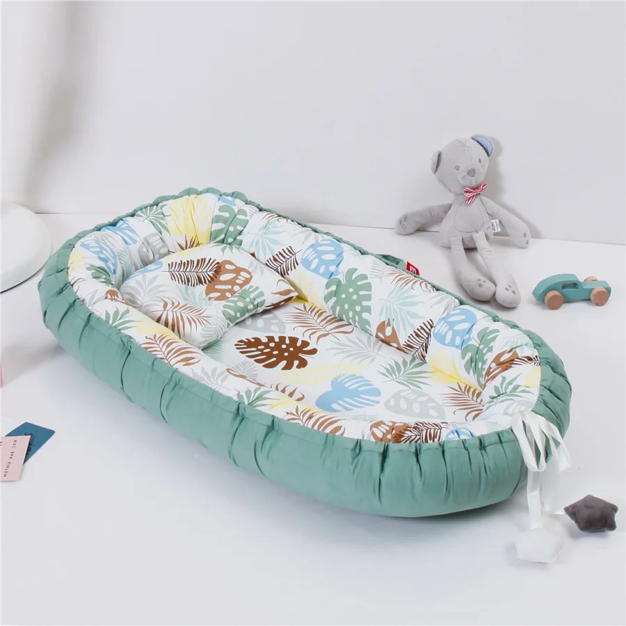 

95x6 0 см портативное гнездо для ребенка кружевная Колыбель для путешествий детская кроватка для новорожденных для путешествий манеж для нов...