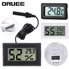 Цифровой мини-термометр Oauee, гигрометр с ЖК-дисплеем, водонепроницаемый щуп, измеритель влажности, удобный внутренний датчик