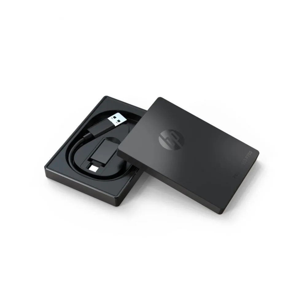 Портативный твердотельный накопитель HP P700 USB 3.1 gen.2 / Type-C Type-A OTG черный - купить по