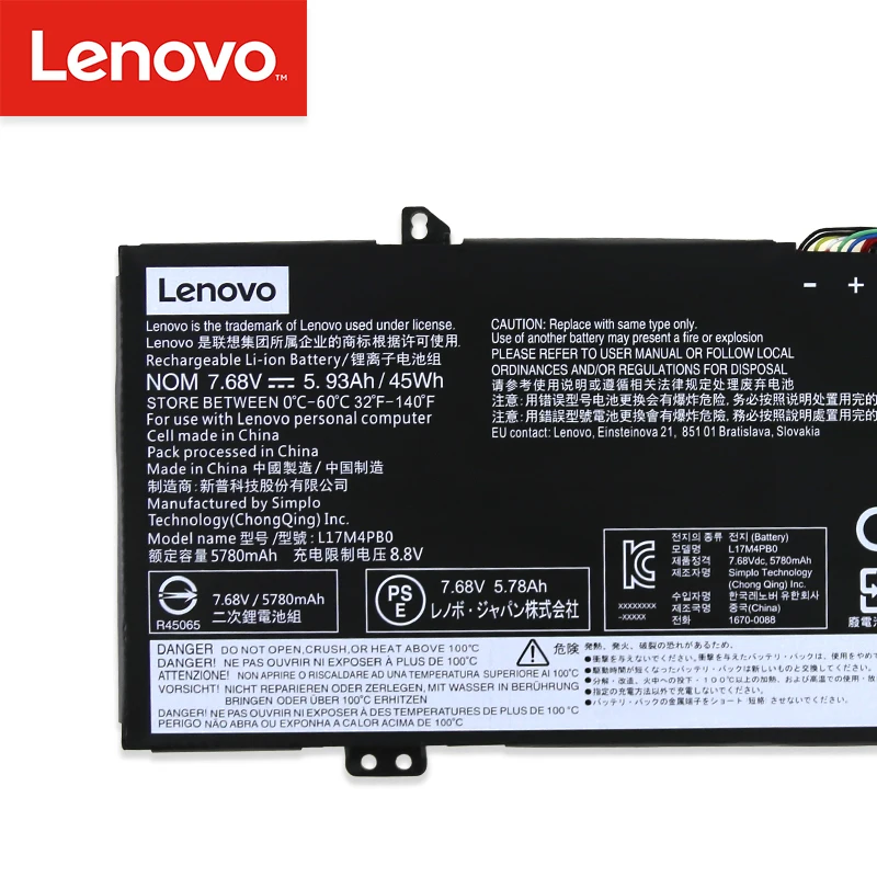 Оригинальный аккумулятор для ноутбука Lenovo xiaoxin air 14IWL IKBR 15IKBR 14ARR 15ARR ideapad 530S-14IKB