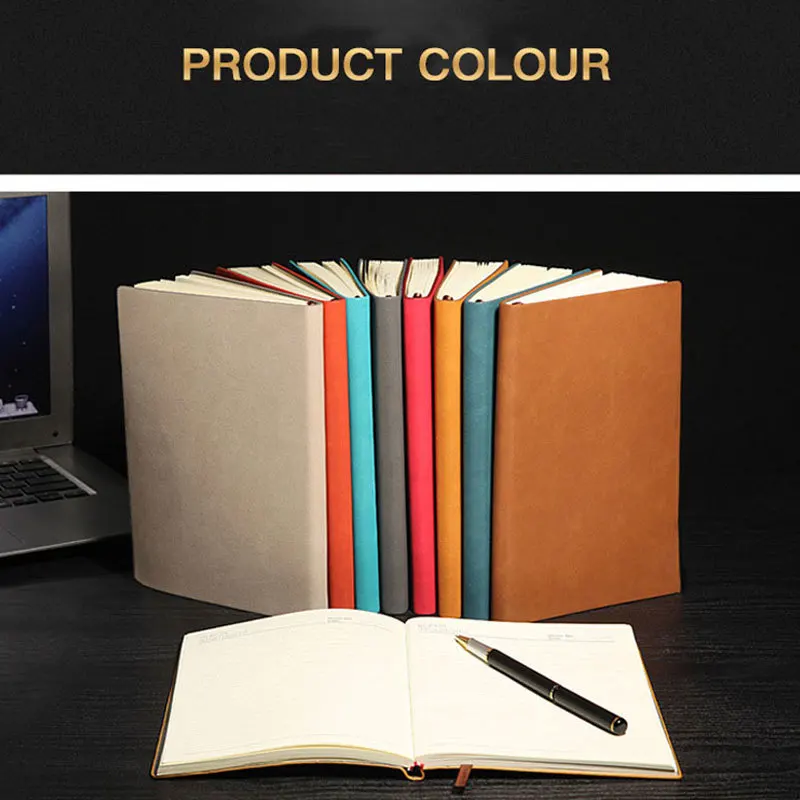 Офисный блокнот в деловом стиле A5 220 страниц формат линий плотный мягкий чехол