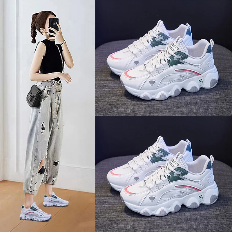 

Кроссовки женские сетчатые, Повседневная дышащая модная спортивная обувь, на лето