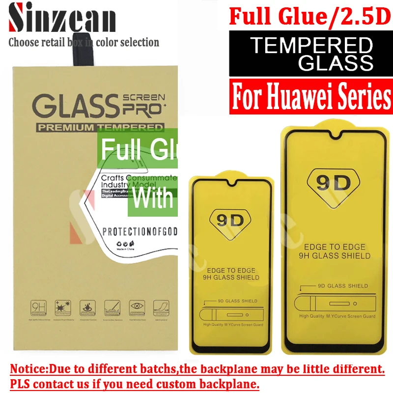 100 шт для huawei P30 lite/P20 Pro/mate 30 lite/mate 20 lite/P Smart 2.5D полное покрытие клеем Закаленное стекло протектор экрана