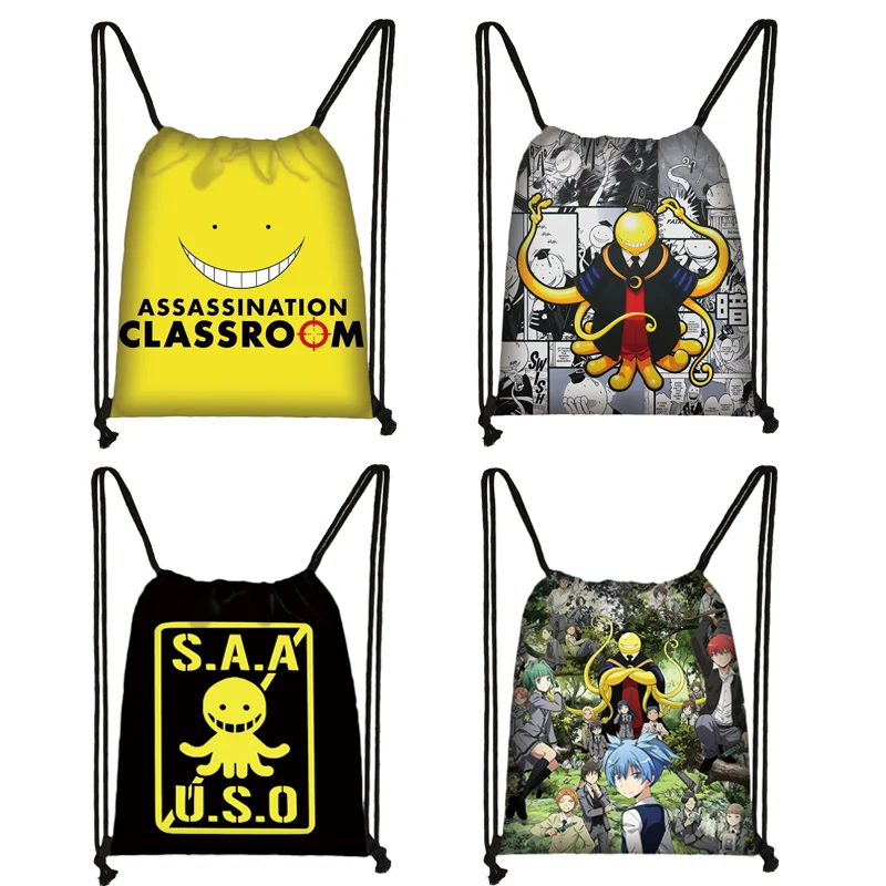 

Assassination Classroom Cosmetic Cases Pencil Holder Teenager Boys Ansatsu Kyoushitsu School Case Nagisa Shiota Children Bags