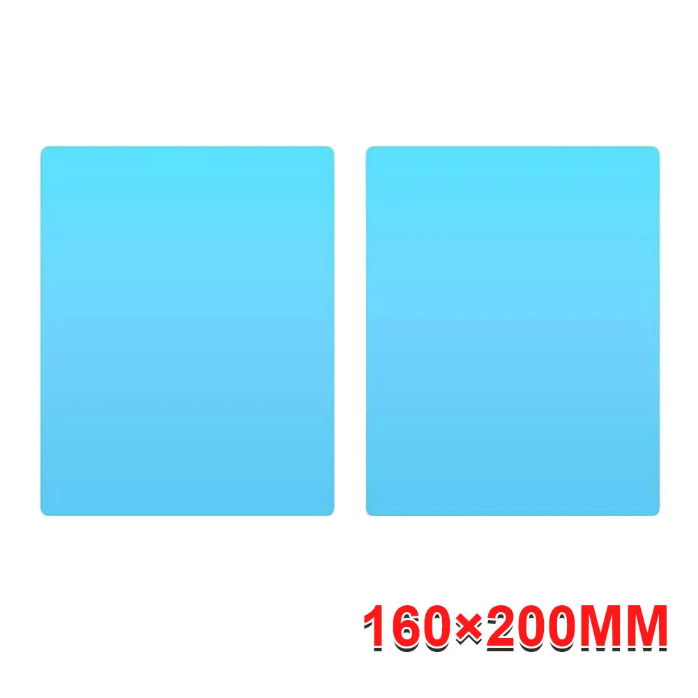 

4Pcs Soft Anti Fog Film Car Rear Mirror Protective FilmClear sight Rainproof Rear View Mirror Anti-glare Clear Film