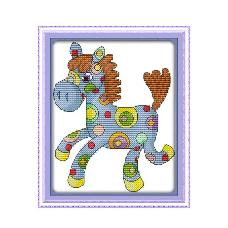 Наборы для вышивки крестиком наборы красочные узоры с животными украшение
