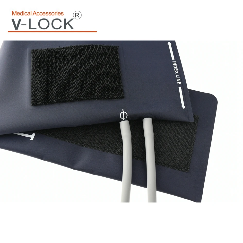 Child arm Reusable without-bladder double tube blood pressure cuff without connector |