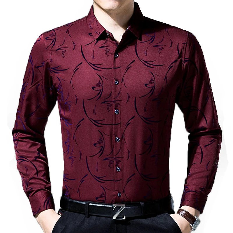2017 мужские модные фирменные повседневные Бизнес Slim Fit Мужчины рубашка Camisa