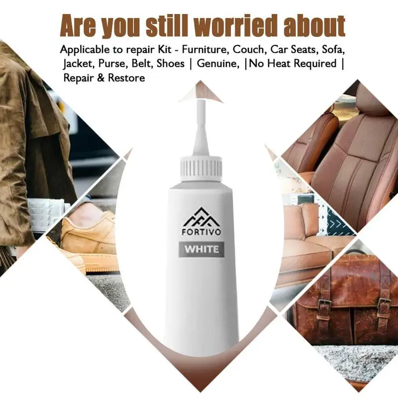 

20ML Advanced Leather Repair Gel Car Seats Sofa Jacket Repair Belt Shoes Tool Repair Leather Vinyl Kit Liquid Restoration R5B8