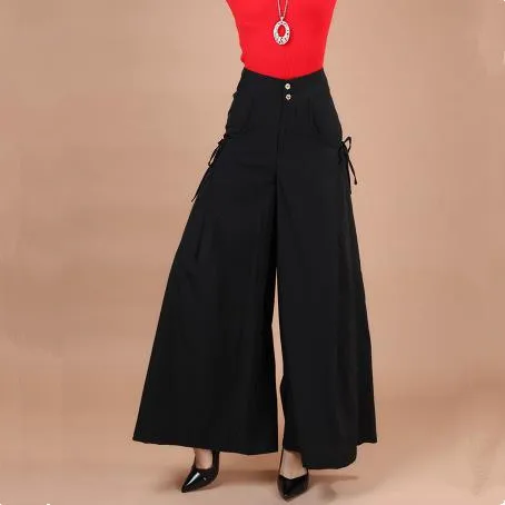 Управление Для женщин брюки 2020 пикантные открытые одежда Винтаж широкие