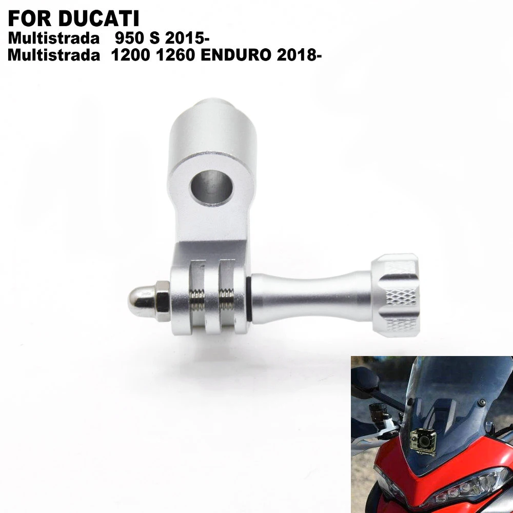 

For DUCATI Multistrada 950 S 2015- 1200 1260 ENDURO 2018- Recorder holder GoPro camera Bracket