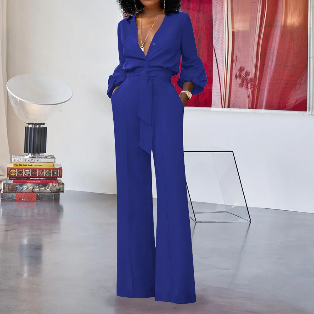 Женский сексуальный комбинезон с глубоким v образным вырезом комбинезоны