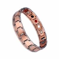 classic red copper magnet bracelets for men women magnetic bio energy bracelet
