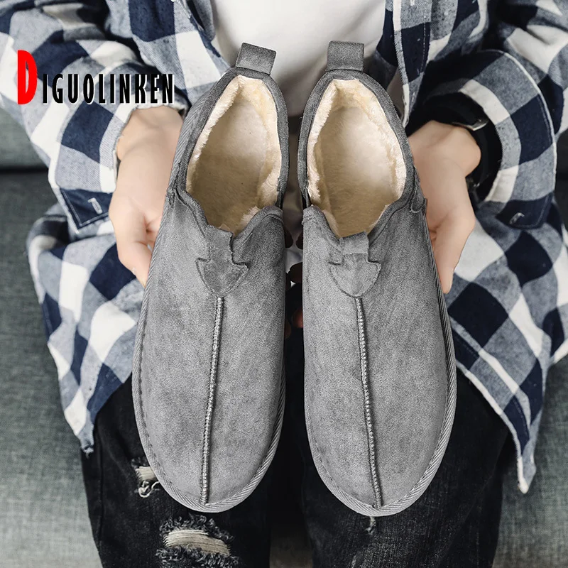 

Original Men's Winter Shoes Plus Velvet Snow Ankle Boots Male Keep Warm Men's Boots Non-slip Winter Boots for Men Free Shipping
