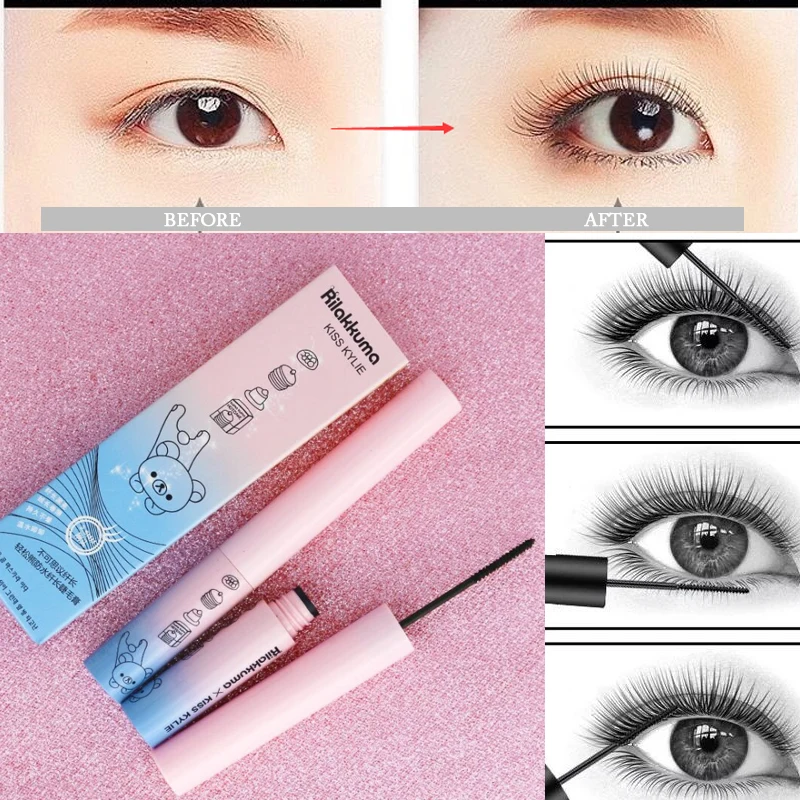 Женская тушь для ресниц Водостойкая стойкая не Цветущая без макияжа 3d волокно| |