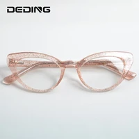 cat eye tr90 women glasses frame multiclolor prescription eyeglasses frames with spring hinge women clear lens eyewear dd1602