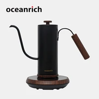 oceanrich smart electric kettle intelligent temperature control handbrew kettle longspout pourover hand drip pot gooseneck 400ml