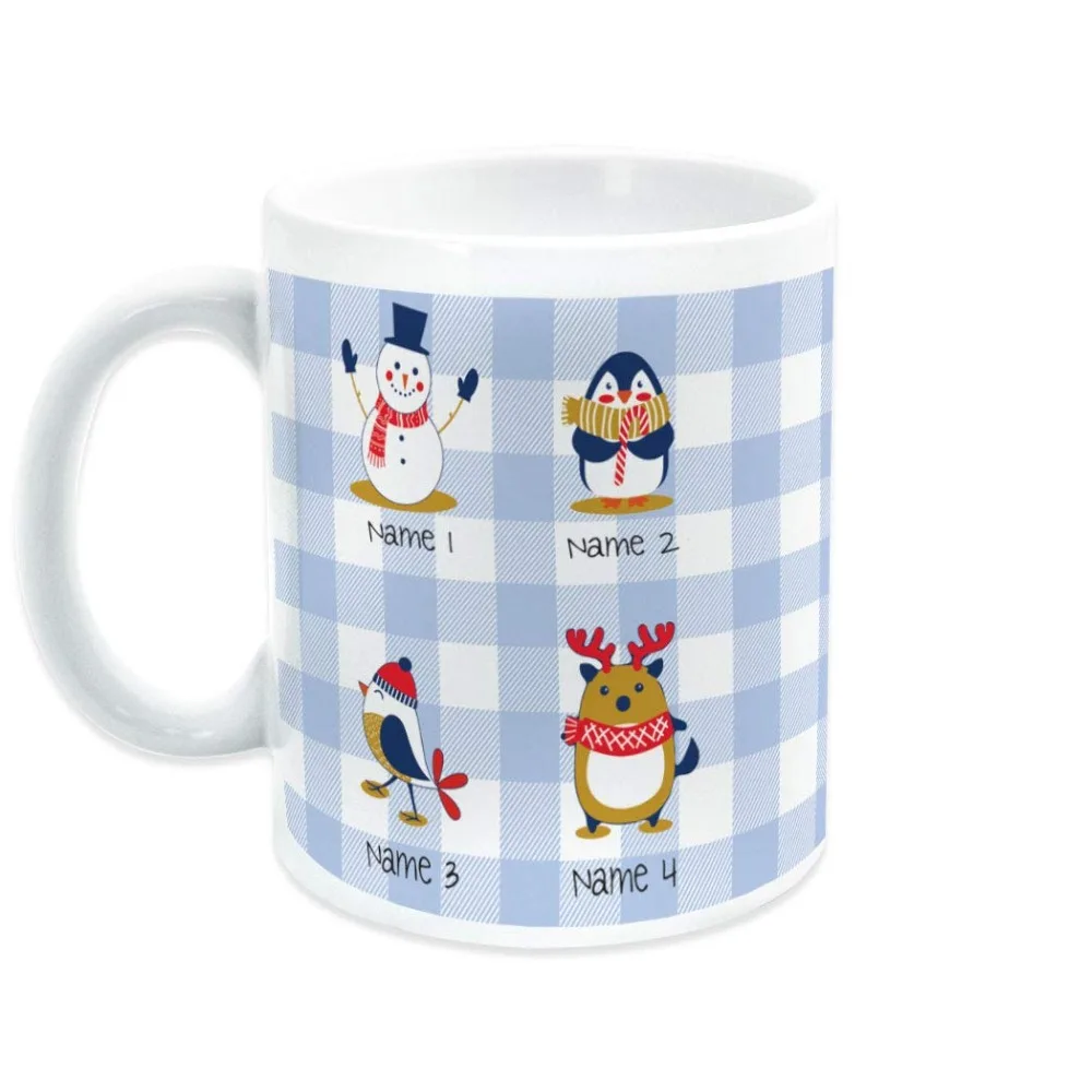 Персонализированная Праздничная керамическая кофейная кружка | Семейство