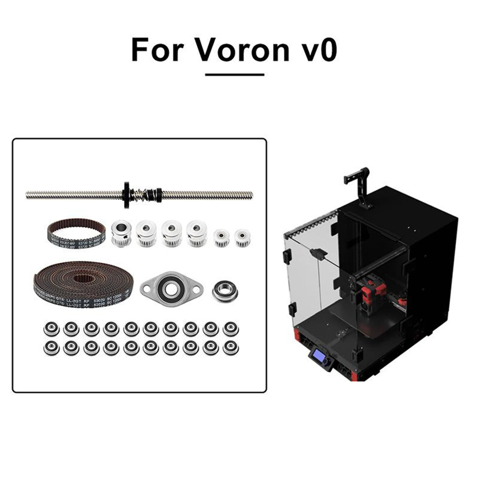 

Belt Drive F688 Bearing Screw Synchronous Wheel for Voron V0 GT2 3D Printer