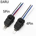 Автомобильное реле, герметичное, водонепроницаемое, встроенное проводное, 12 В, 40 А, 5 контактов, 4 контакта, автомобильное реле + держатель с проводами длиной 105 мм