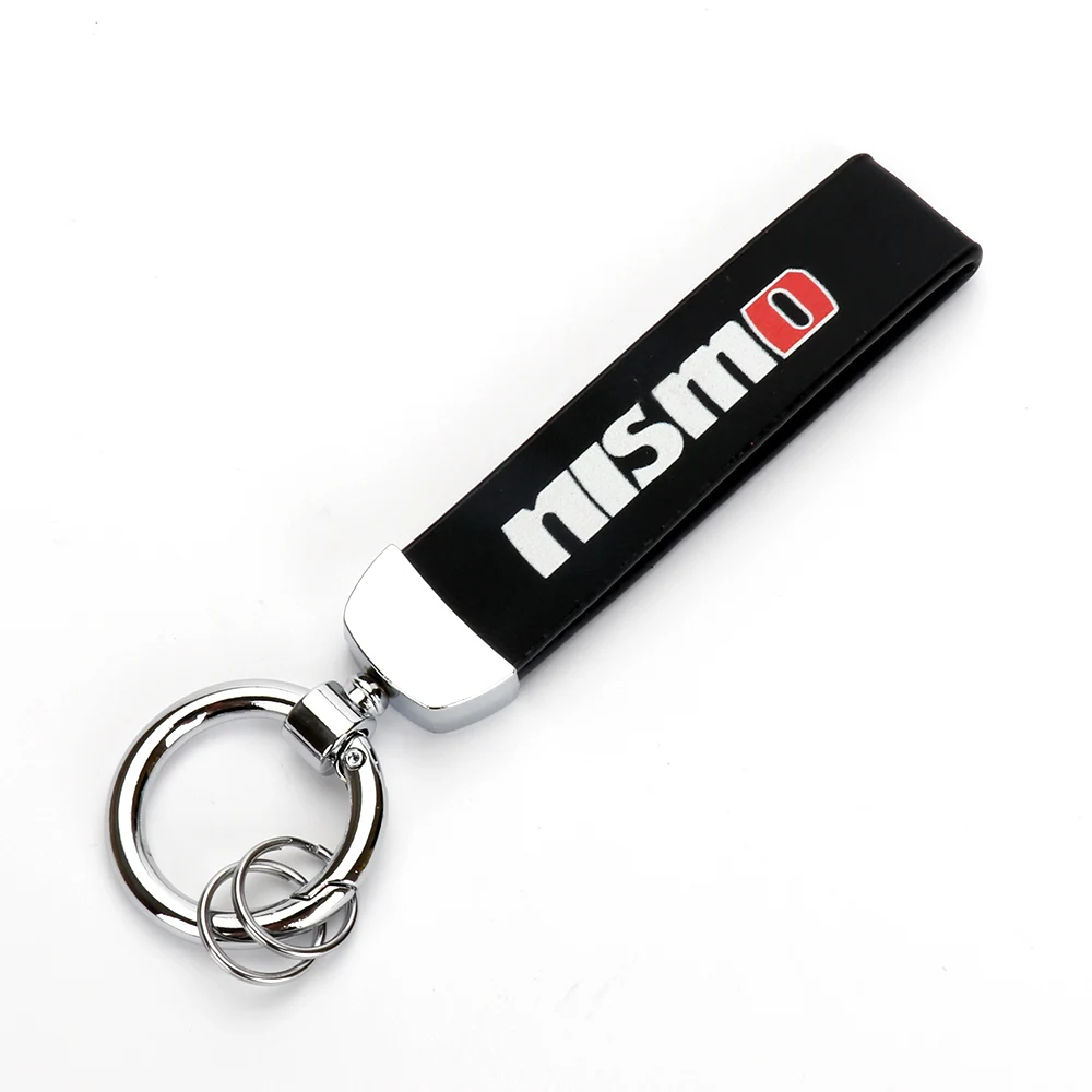

Metal leather For Nismo car Key Chain for Nissan X-trail Almera Qashqai Tiida Teana Skyline Juke Keychain Keyring Accessories