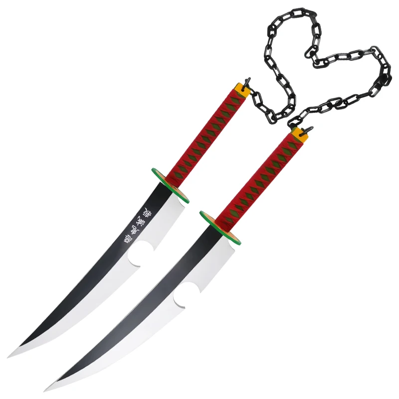 

Anime Demon Slayer Kimetsu No Yaiba Uzui Tengen Cosplay Prop Wooden Sword Cosplay Weapons for Fancy Stage Performance Props