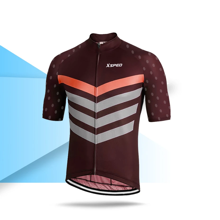 Футболка мужская велосипедная с коротким рукавом дышащая быстросохнущая