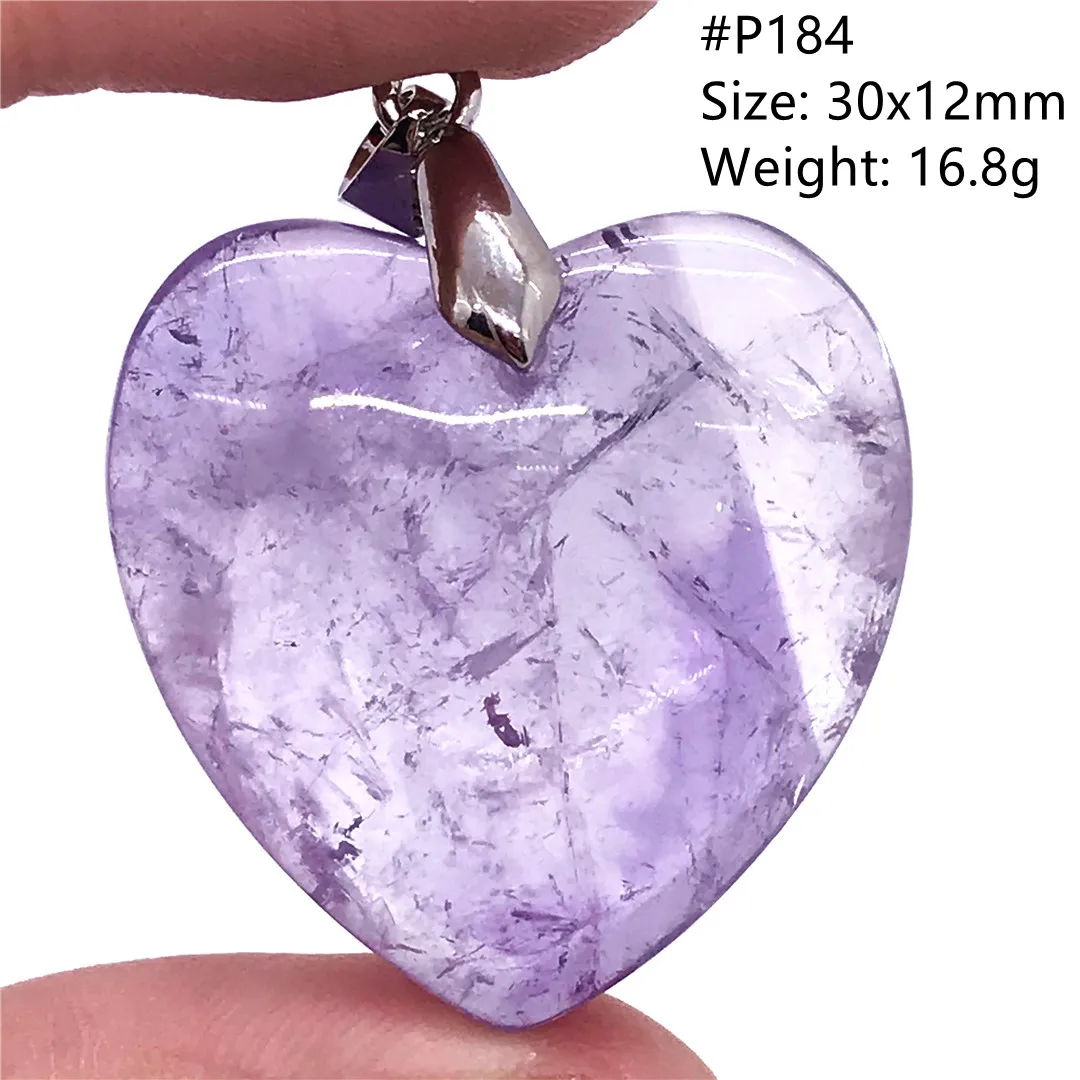 

Подвеска из натурального фиолетового аметистового кварца для женщин и мужчин, Подарочный Серебряный Драгоценный камень с кристаллами, бус...