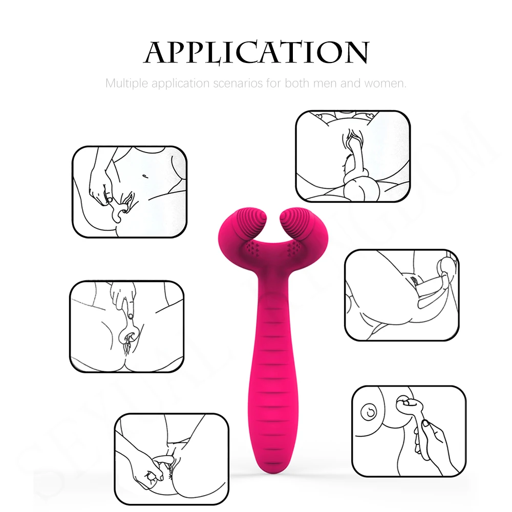 Стимулятор для сосков и точки G с тремя двигателями искусственный Вагинальный